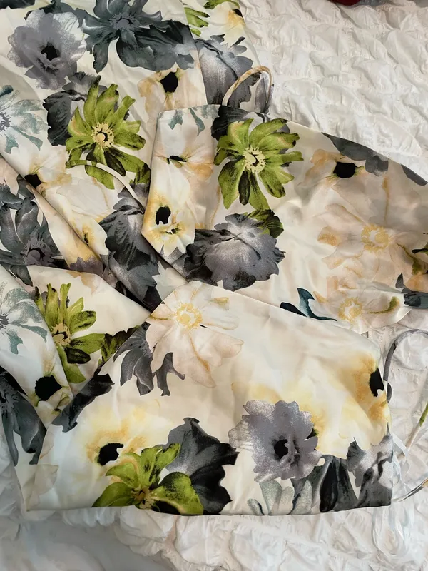 Petal & Pup Midi Dress Satin Floral - Image 5