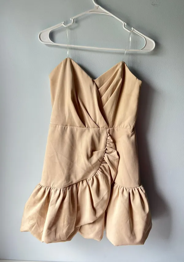DO+BE Revolve Tan Strapless Mini Dress - Image 2