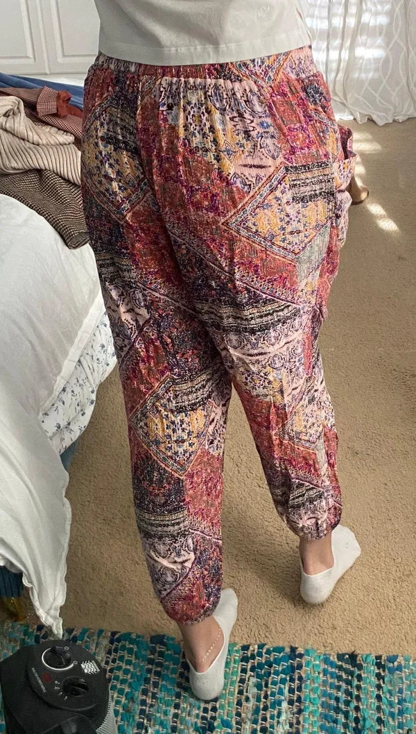 Patterned Flowy Pants - Image 2