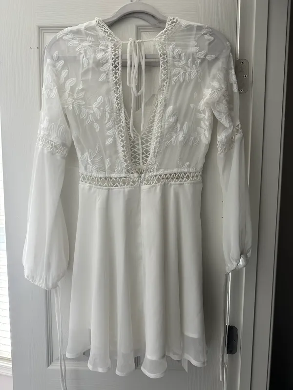 Showpo White Mini Dress - Image 3