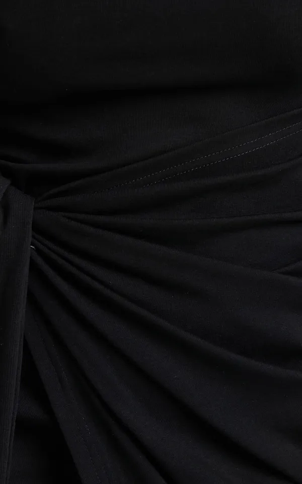 SHOWPO Marleen Mini Dress Wrap Front Long Sleeve Bodycon Dress Size Small $79 - Image 5