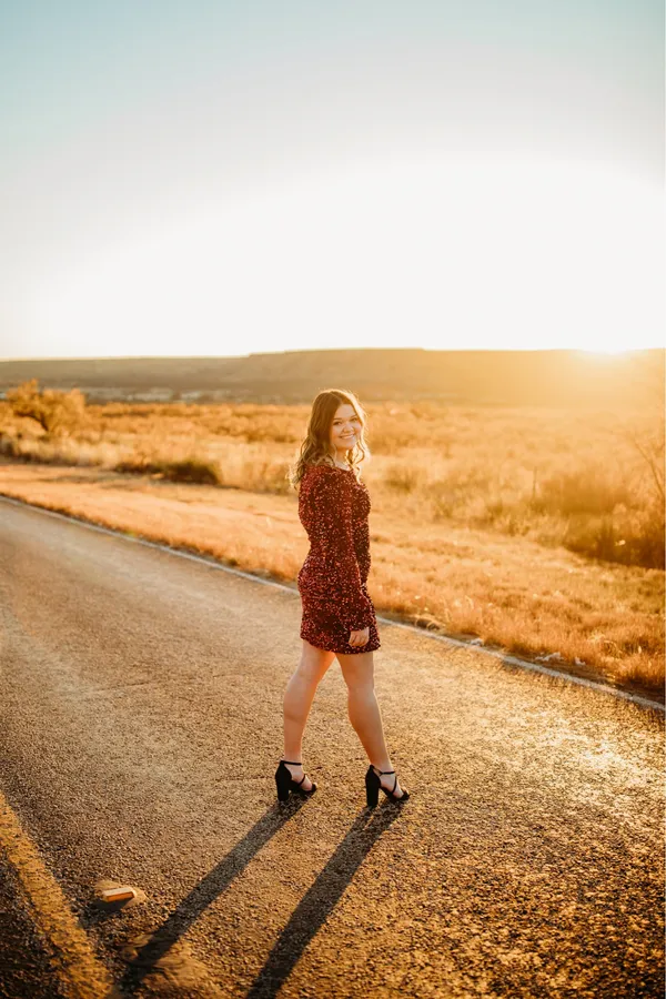 Red sequin dress - Image 2