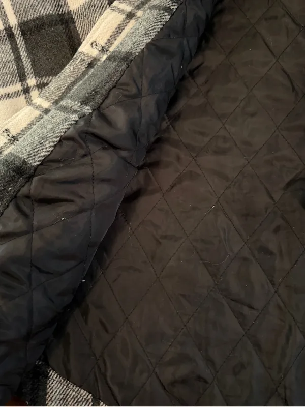 Garage Women’s Black & White Plaid Shacket -Size Medium - Image 7