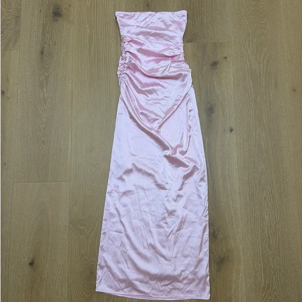 Beginning Boutique Pink Bloom Strapless Maxi Dress Size US2 Pink - Image 7