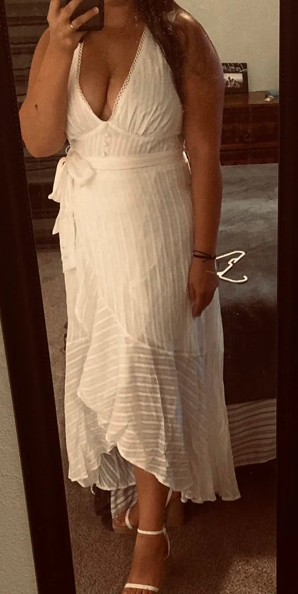 White Midi Dress - Image 3