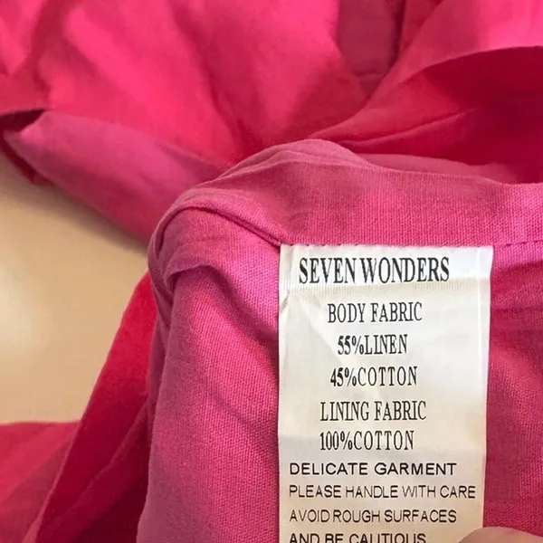 Seven Wonders Hot‎ Pink Nassau Ruffle Cutout Mini Dress Size 2 - Image 8