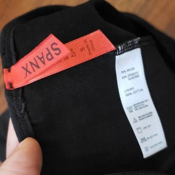 Spanx Black Shapewear Shorts Size Small Edgy Feminine Whimsigoth High Waist - Image 2