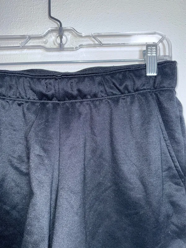 Nike Dri Fit Sweat Shorts Black Logo Waistband Mid-rise Athleisure - Image 3