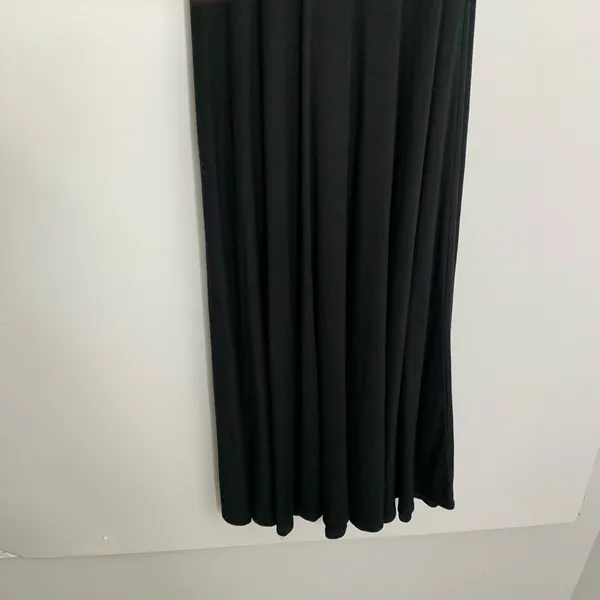 Reformation A-Line Fitted Scoop Neck Midi Length Dress Womens Small Black - Image 9