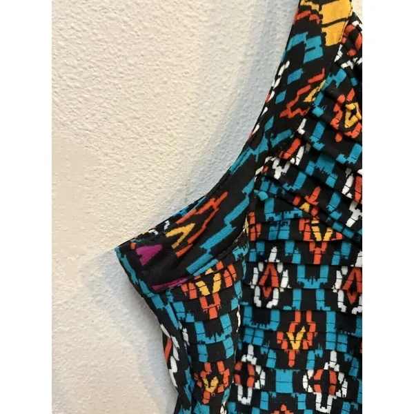 Robbie Bee Boho Tribal Maxi Dress XL Geometric Festival Vacation Dress - Image 5