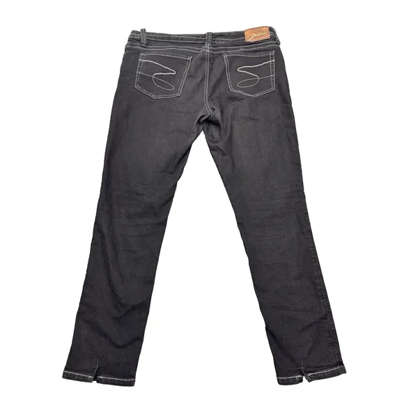 Seven For All Mankind Charcoal Bootcut Jeans Women's 14 White Stitching EUC - Image 7