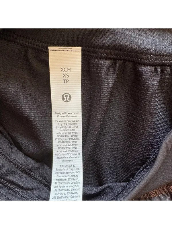 Lululemon Fast & Free Short High Rise 3” Split, Speed Flux Black Size XS/4 NWT - Image 5