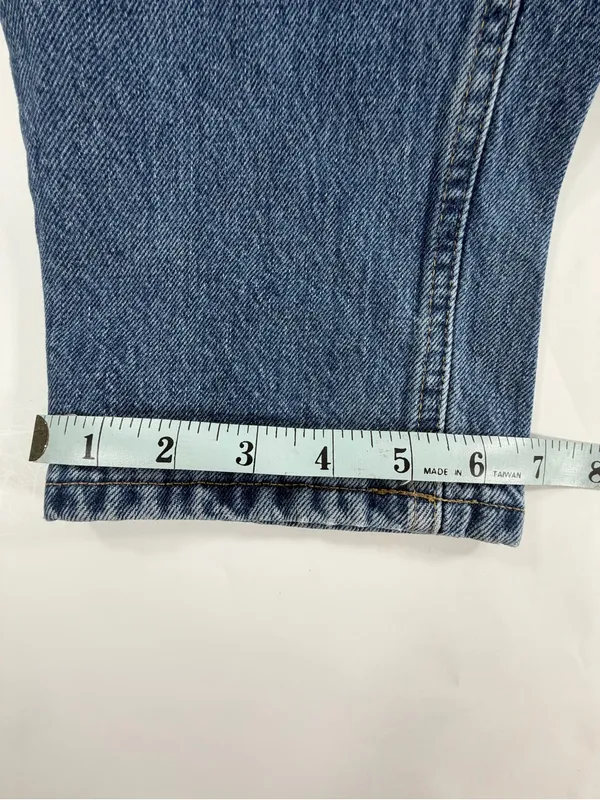 Everlane Curvy 90s Cheeky Straight Leg Jeans Organic‎ Cotton Blue Denim Size 27 - Image 6