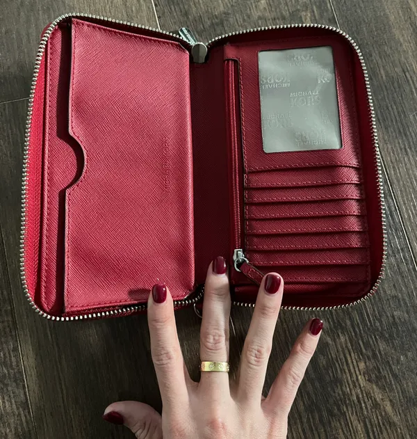 Michael Kors Red Wallet - Image 3