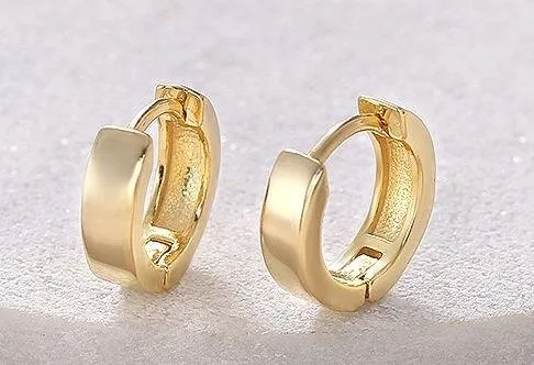 gold huggies，permanent jewelry - Image 2