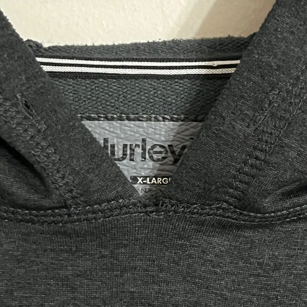 Hurley Nike Dri-FIT Hoodie Womens XL Gray Pullover Sweatshirt MFT0006080‎ - Image 5