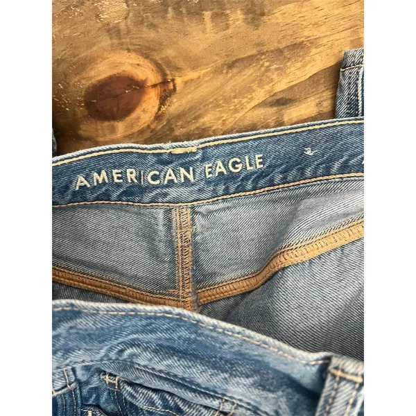 American Eagle‎ Women's Mom Jeans Size 4 Blue High Rise Relaxed Fit - Image 6