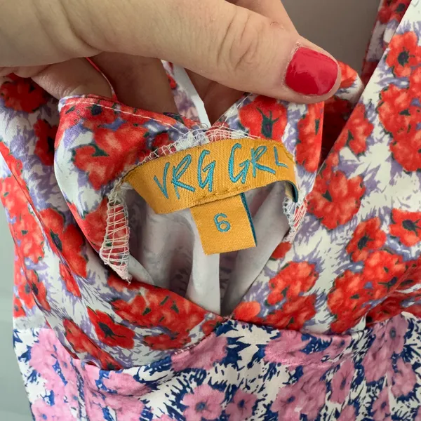 Verg Girl Postcards From Venice Bias Cut Mini Dress - Image 5
