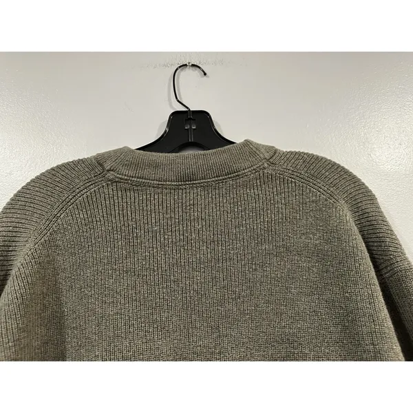 Lululemon Merino Wool-Blend Ribbed Crewneck Sweater Heathered Nomad Sz 8 - Image 5