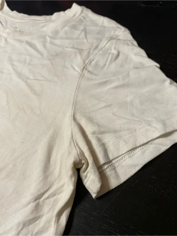 a new day Cream Short Sleeve Crew Neck Tee - Image 3