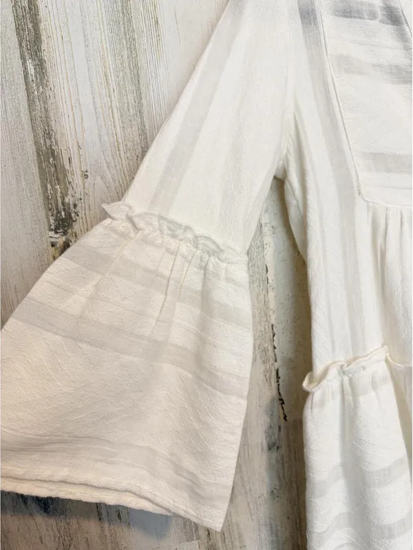 Accessorize London White Cotton Tiered Beach Dress XS NWT - Image 4