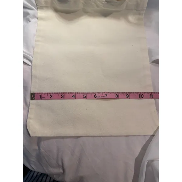 Halloween Ghost Haunted House Canvas Tote Bag Cream Reusable Shopper Pumpkin Bat - Image 2