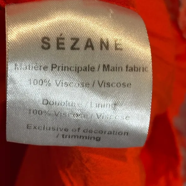 Sézane Red Ditsy Floral Sleeveless Dress - size 34 (US XS) - Image 5