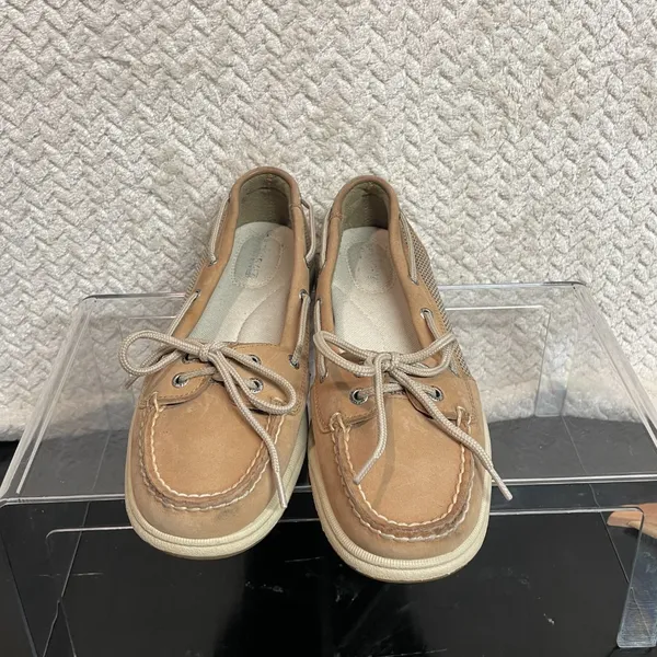 Sperry Top Sider Womens Tan Boat Shoes 2-eye Loafers size 8M Nautical‎ Preppy - Image 3