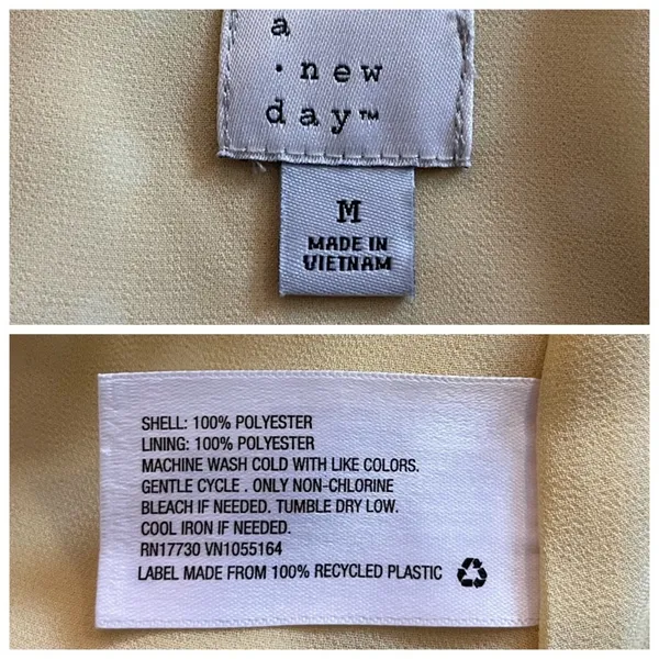 A New Day Target Top Tank Adjustable Straps Butter Yellow Polka Dot Size Medium - Image 10