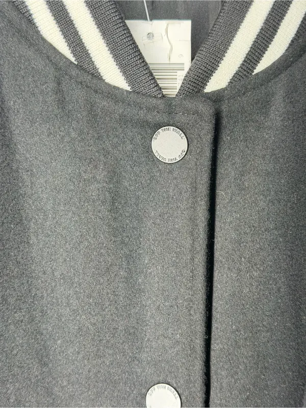 NEW Vans Piper Stadium Vest Black Wool Blend Varsity Bomber‎ Preppy Streetwear - Image 5