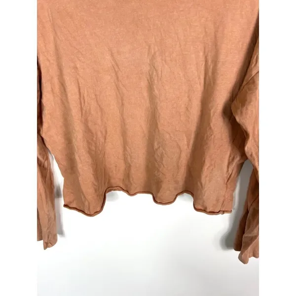 Aerie clay colored long sleeve‎ cropped top - Image 3
