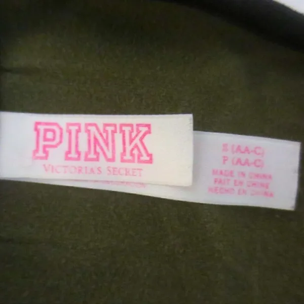 PINK Victoria’s Secret Olive Green Logo Reverse Racerback Bra Top - Image 6