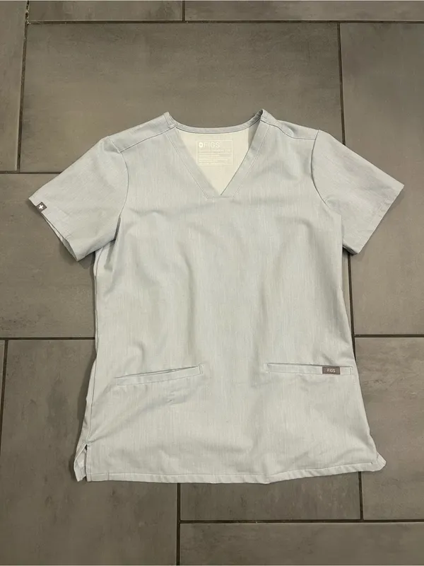 NWOT Figs Casma Scrub Top | Dusty Blue - Image 2
