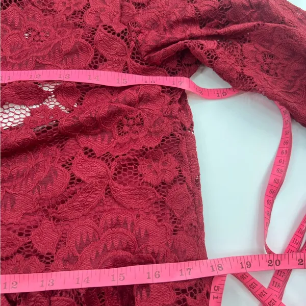 NWT‎ Anthropologie Hutch lace maxi dress burgundy sz S - Image 5