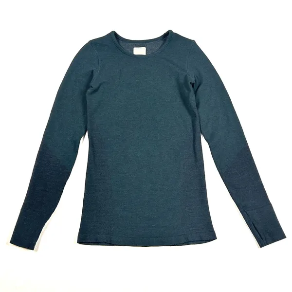 Athleta RemarkaWool Crewneck Top Women's S Long Sleeve Shirt Green Ski Gorpcore - Image 2