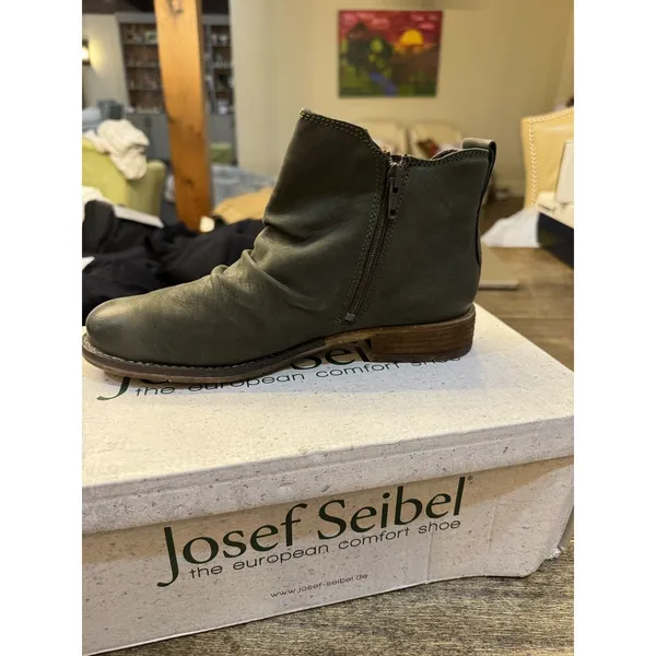 Josef Seibel Sienna 59 Neaty Oil Tanne Olive Size‎ 37 US 6-6.5 Boho Leather - Image 5