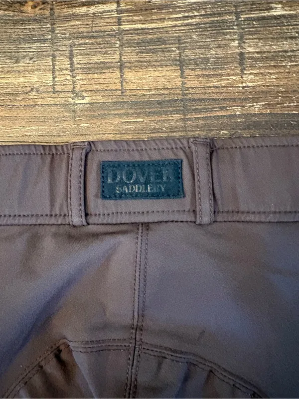 Dover Saddlery Breeches Women 34 Brown Knee Patch Riding Pants - Image 3