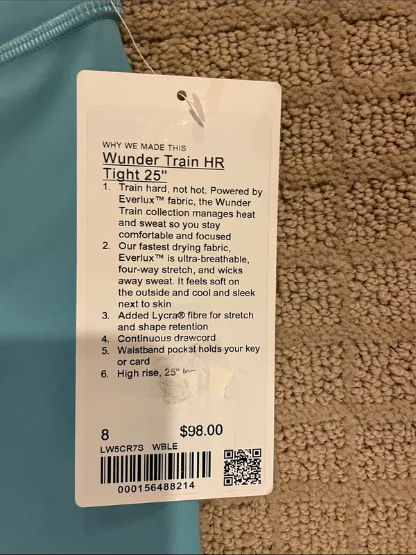 Lululemon Wunder Train HR Tight 25” - Image 2