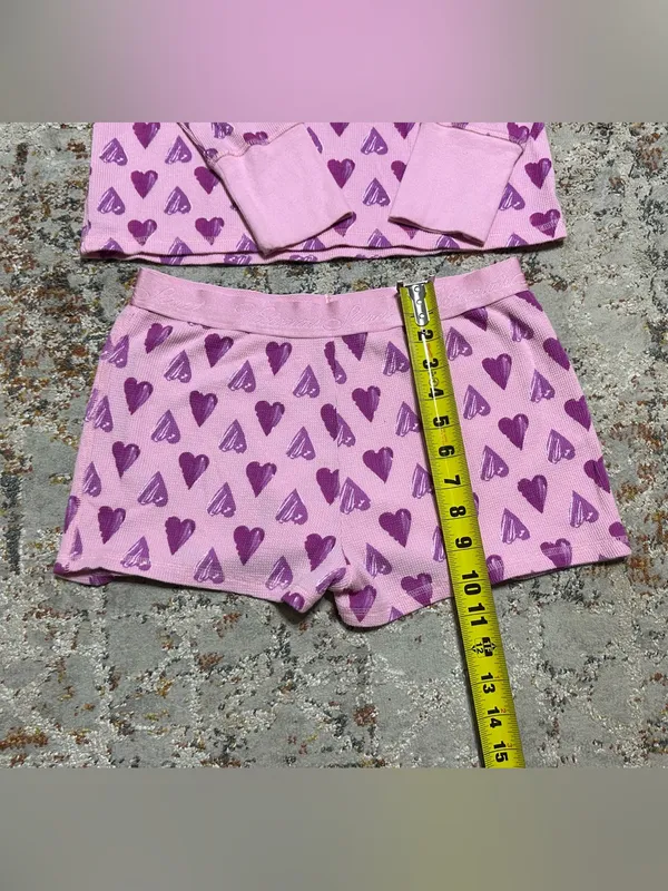 Victoria's Secret Pink Thermal Shorts Pajama Set size Medium - Image 5