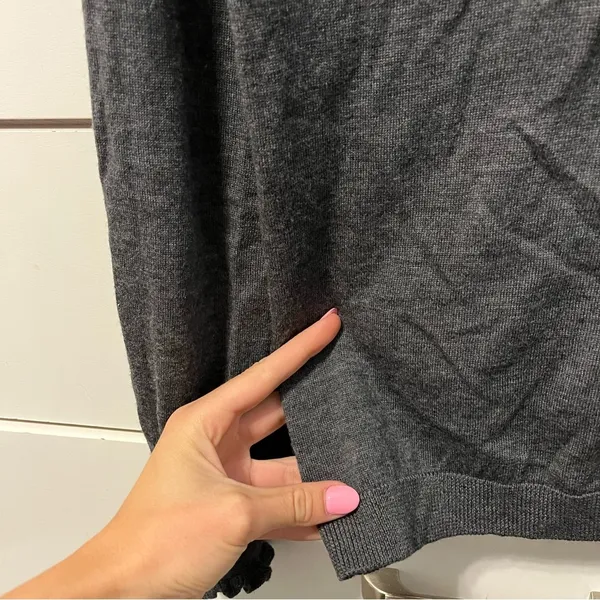 Sézane 100% Merino Wool Grey Sweater Jumper - Image 7