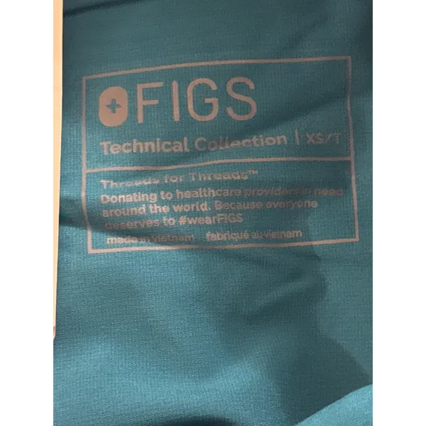 FIGS Venice Slim Jogger Scrub Pants‎ Teal Technical Collection Women XS Tall NWT - Image 7