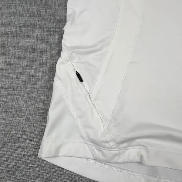 Athleta Pullover Womens‎ Medium White Long Sleeve 1/4 Zip Moisture Wicking - Image 6