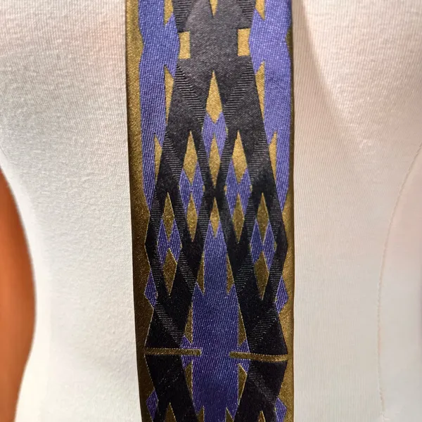 Christian Lacroix Men's Tie Vintage Silk Classic Geometric Multicolor - Image 4