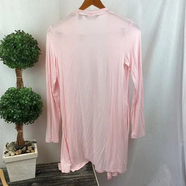 Land’s End Pink Open Front Long Sleeve Cardigan Sweater XS - Image 3