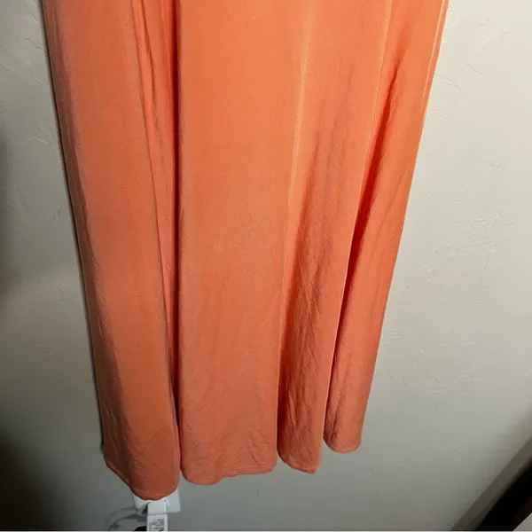 Wilfred Aritzia Montague Balconette Orange Midi‎ Slit Dress - Image 4