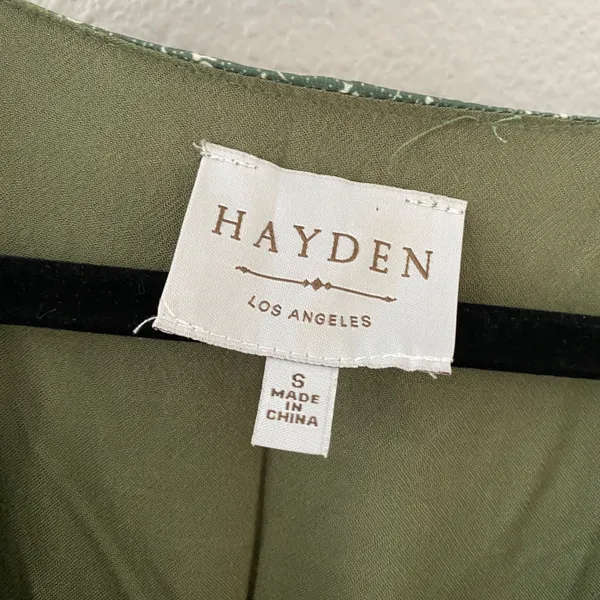 Hayden Green Cottagecore Dress‎ Small Fairycore Feminine Tiered Casual Summer Boho Chic - Image 3