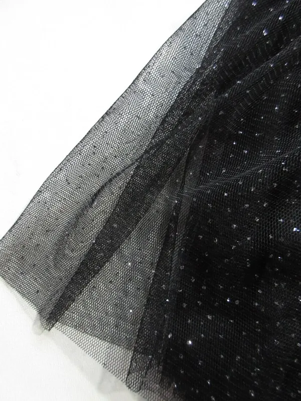 NWT Hill House Collector's Ellie Nap in Black Glitter Tulle Smocked Midi Dress M - Image 11