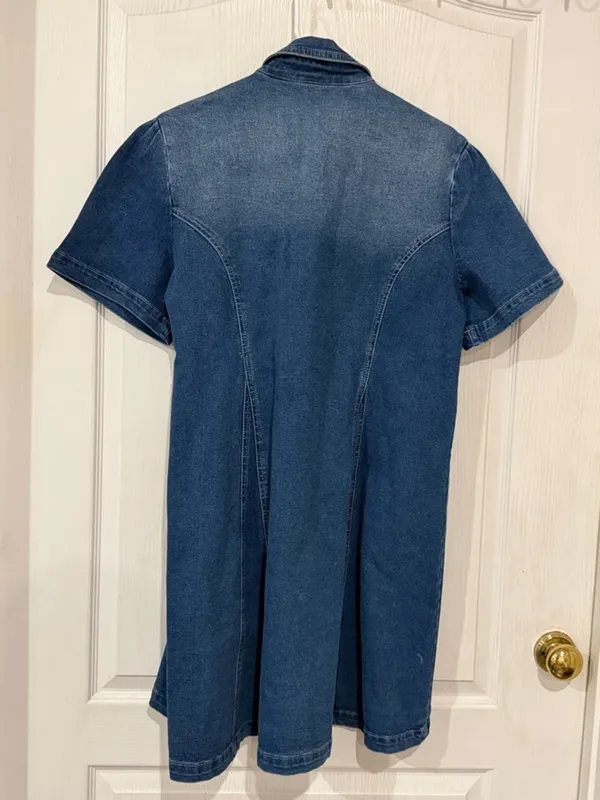 FINAL PRICE Goodtime USA Blue Denim Button-Front Dress - Image 5