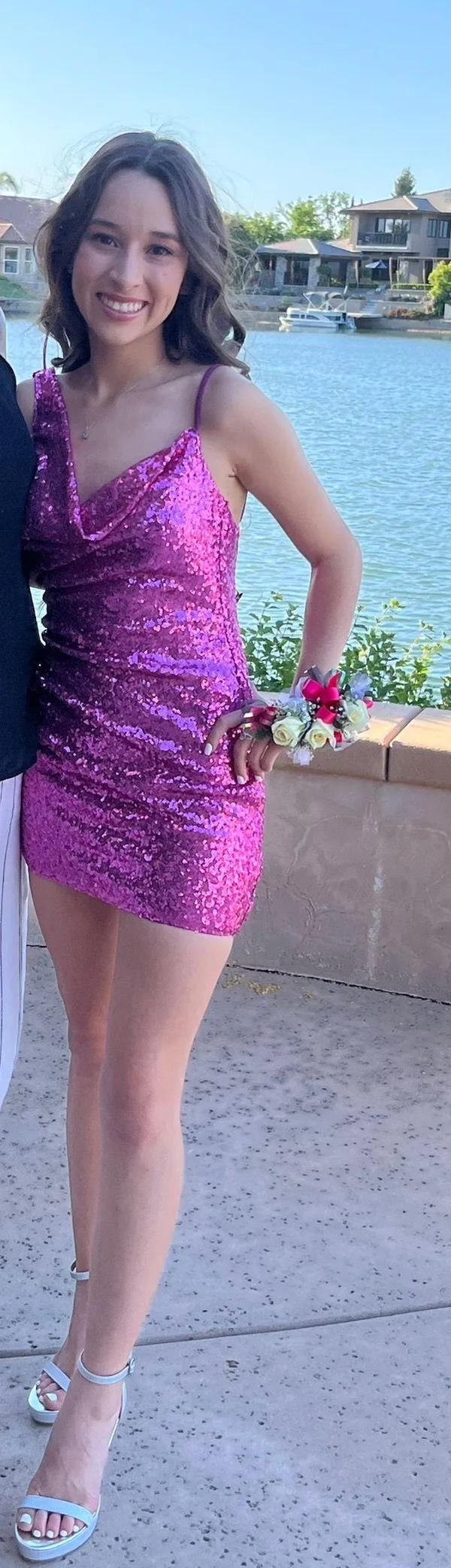 Hello Molly Hot pink prom dress - Image 2