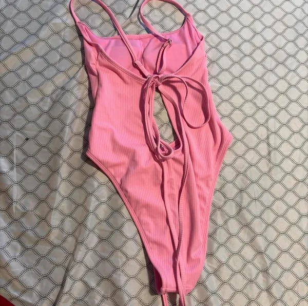 Pink One-Piece No Boundaries Hot Swimsuit - Image 2
